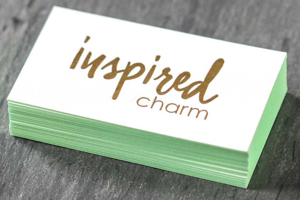 Business Cards with Stamped Foil